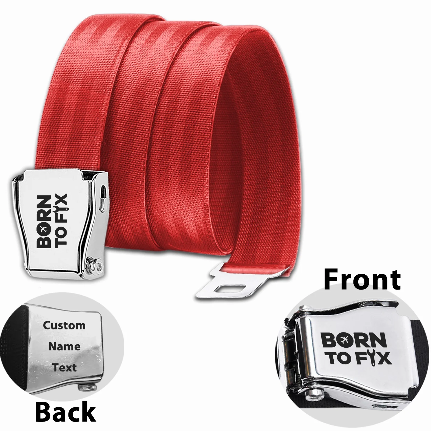 Born To Fix Airplanes Designed Fashion Airplane Seat Belts - Image 14