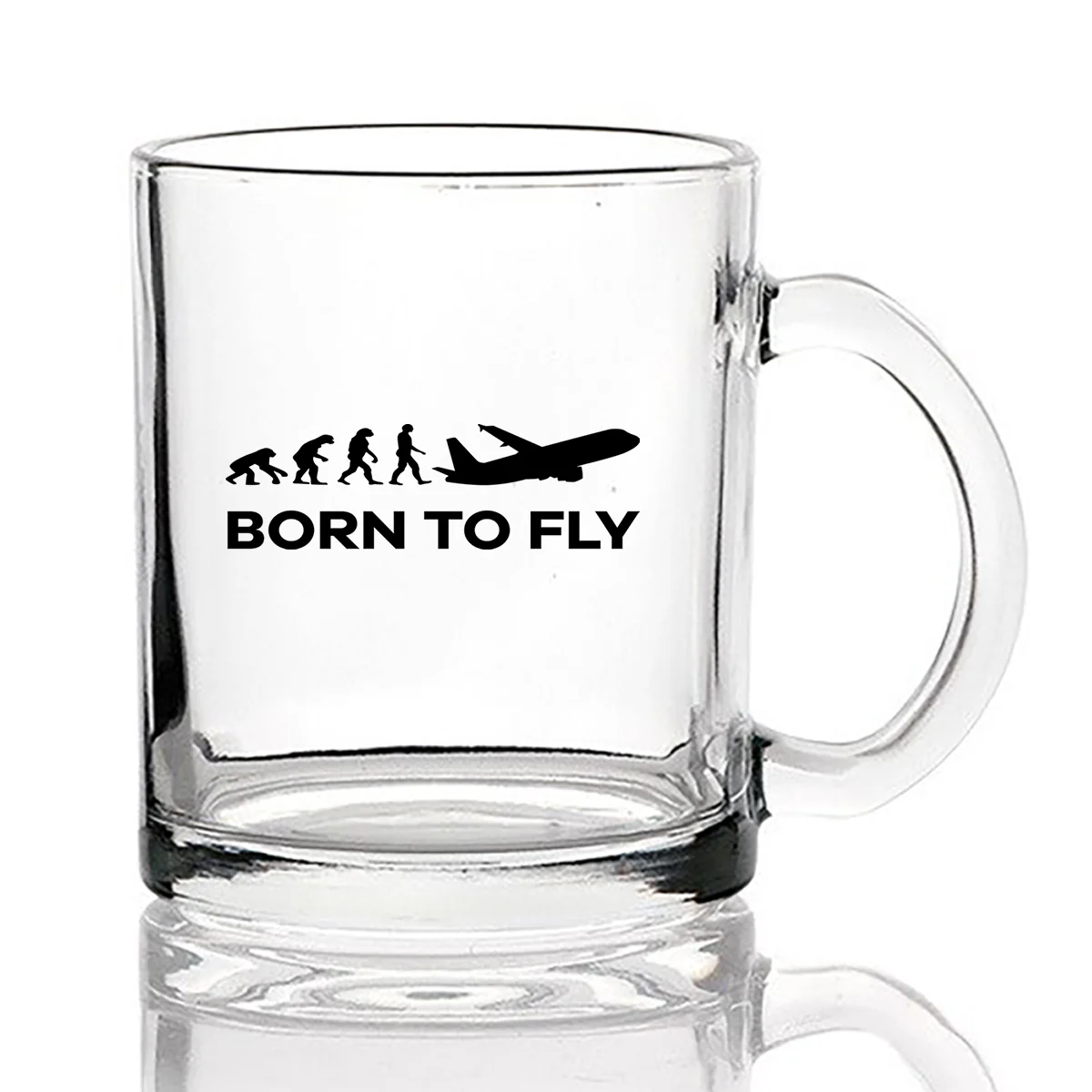 Born To Fly Designed Coffee & Tea Glasses - Image 2