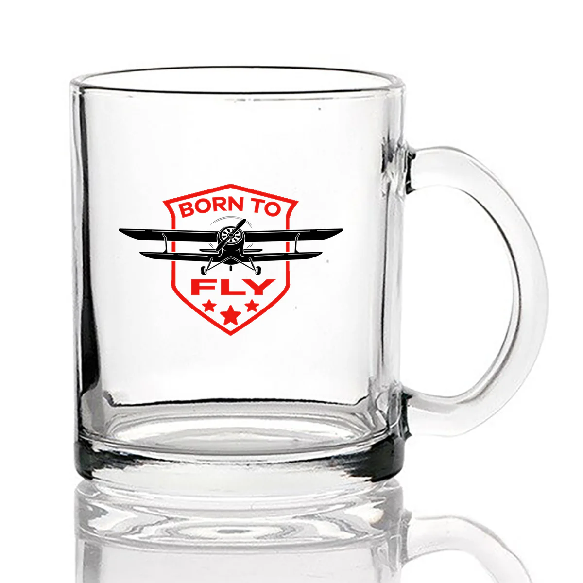 Born To Fly Designed Designed Coffee & Tea Glasses - Image 2
