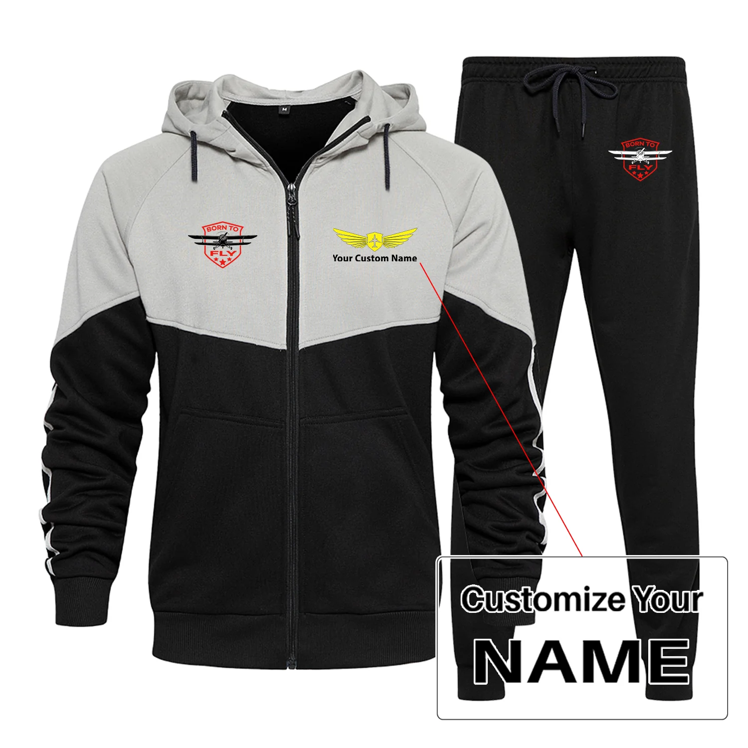 Born To Fly Designed Designed Colourful Z. Hoodies & Sweatpants - Image 2