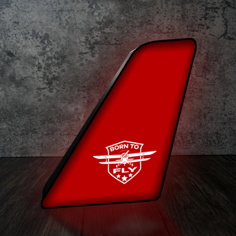 Born To Fly Designed Designed Led Aircraft Tail & 3D Lamp - Image 4