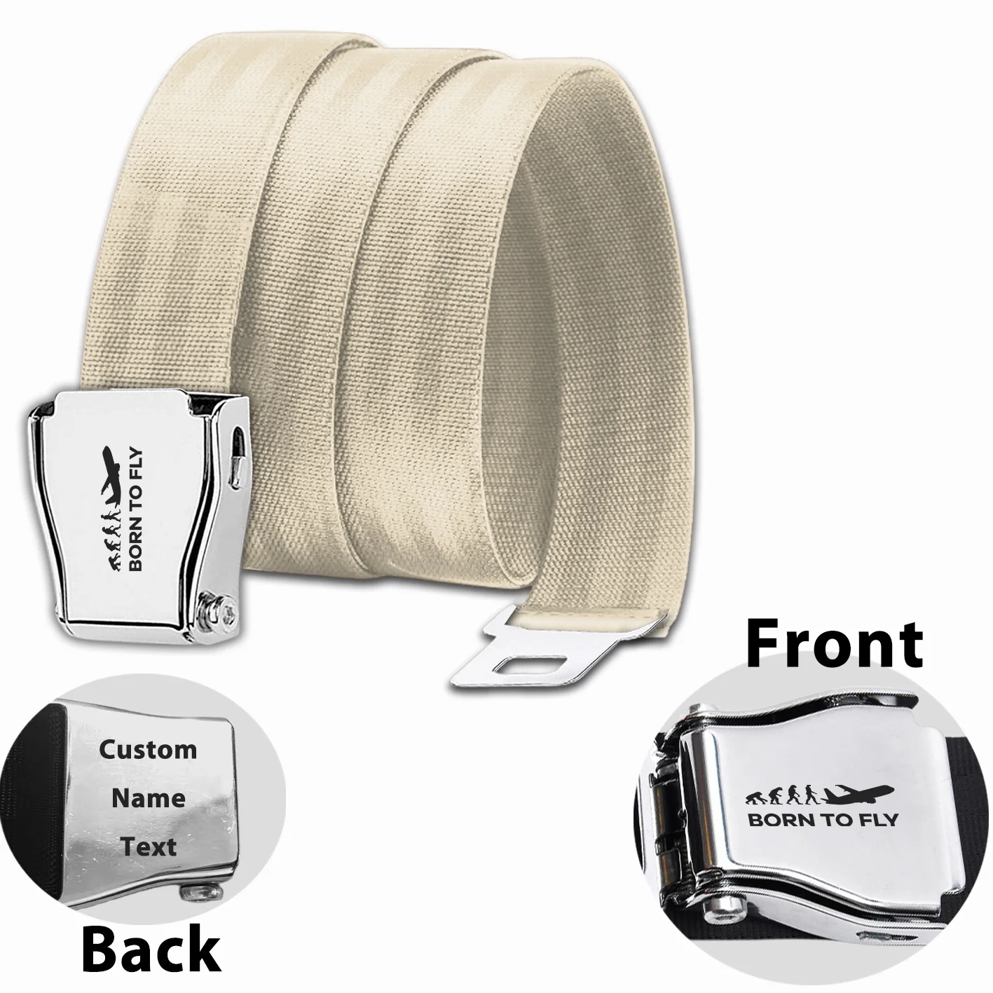 Born To Fly Designed Fashion Airplane Seat Belts - Image 6