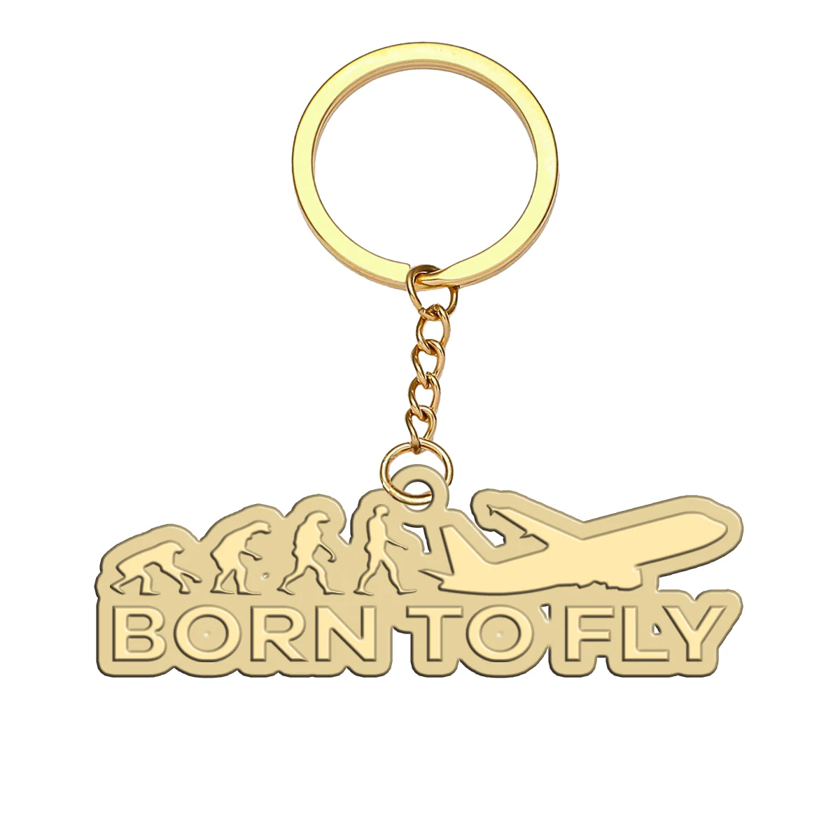 Born To Fly Designed Hollow Key Chains