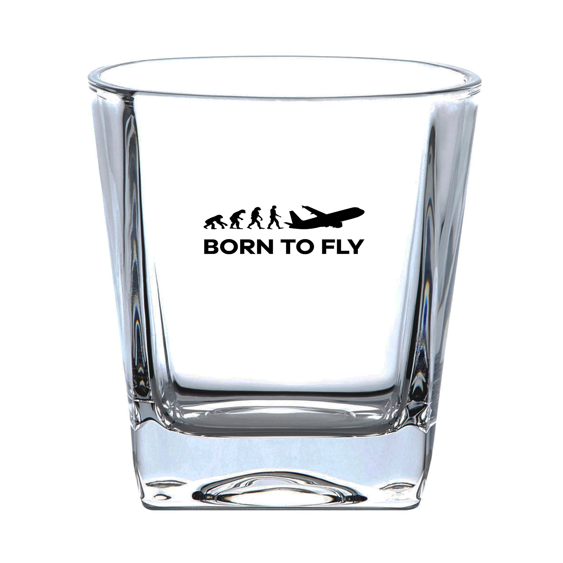 Born To Fly Designed Whiskey Glass - Image 2