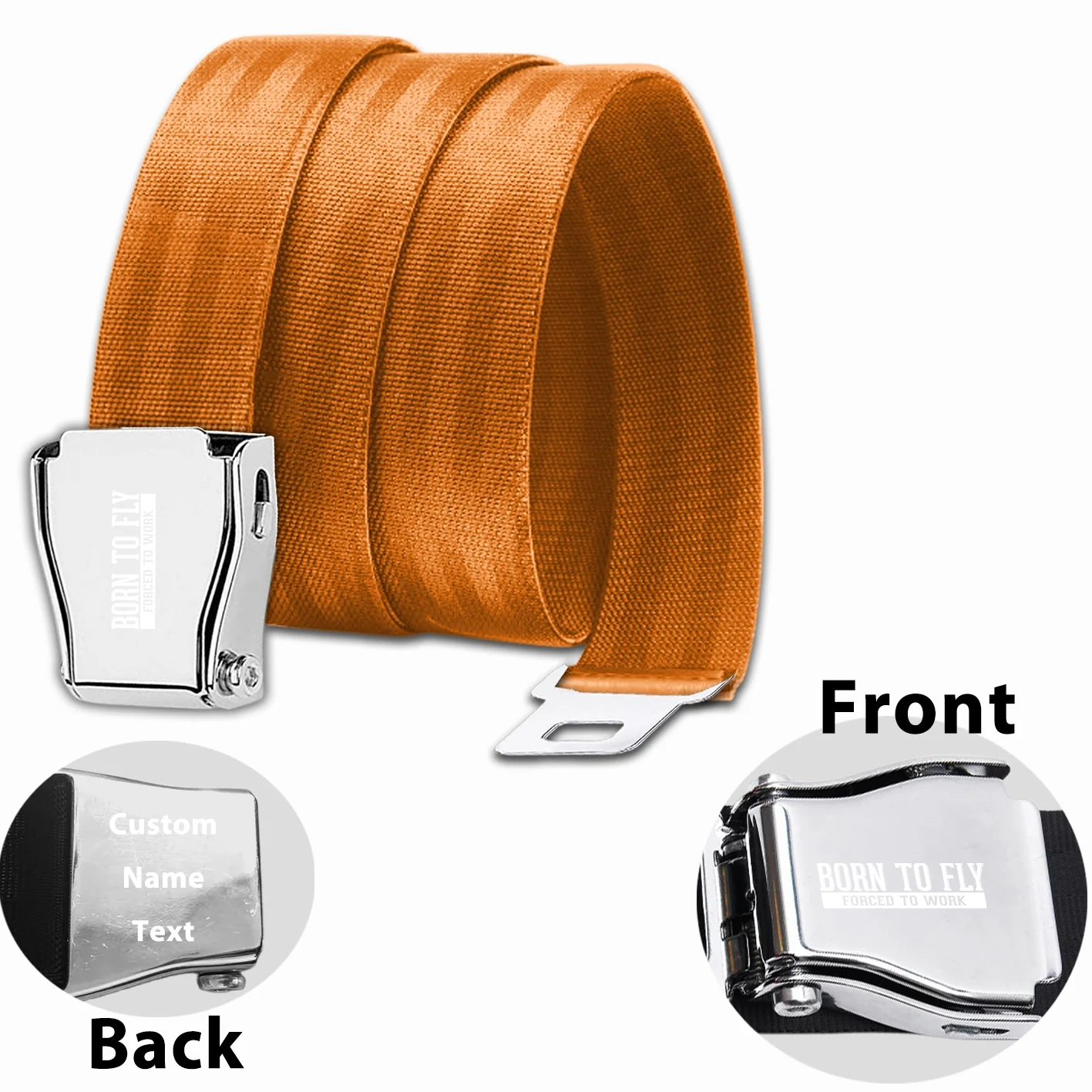 Born To Fly Forced To Work Designed Fashion Airplane Seat Belts - Image 23