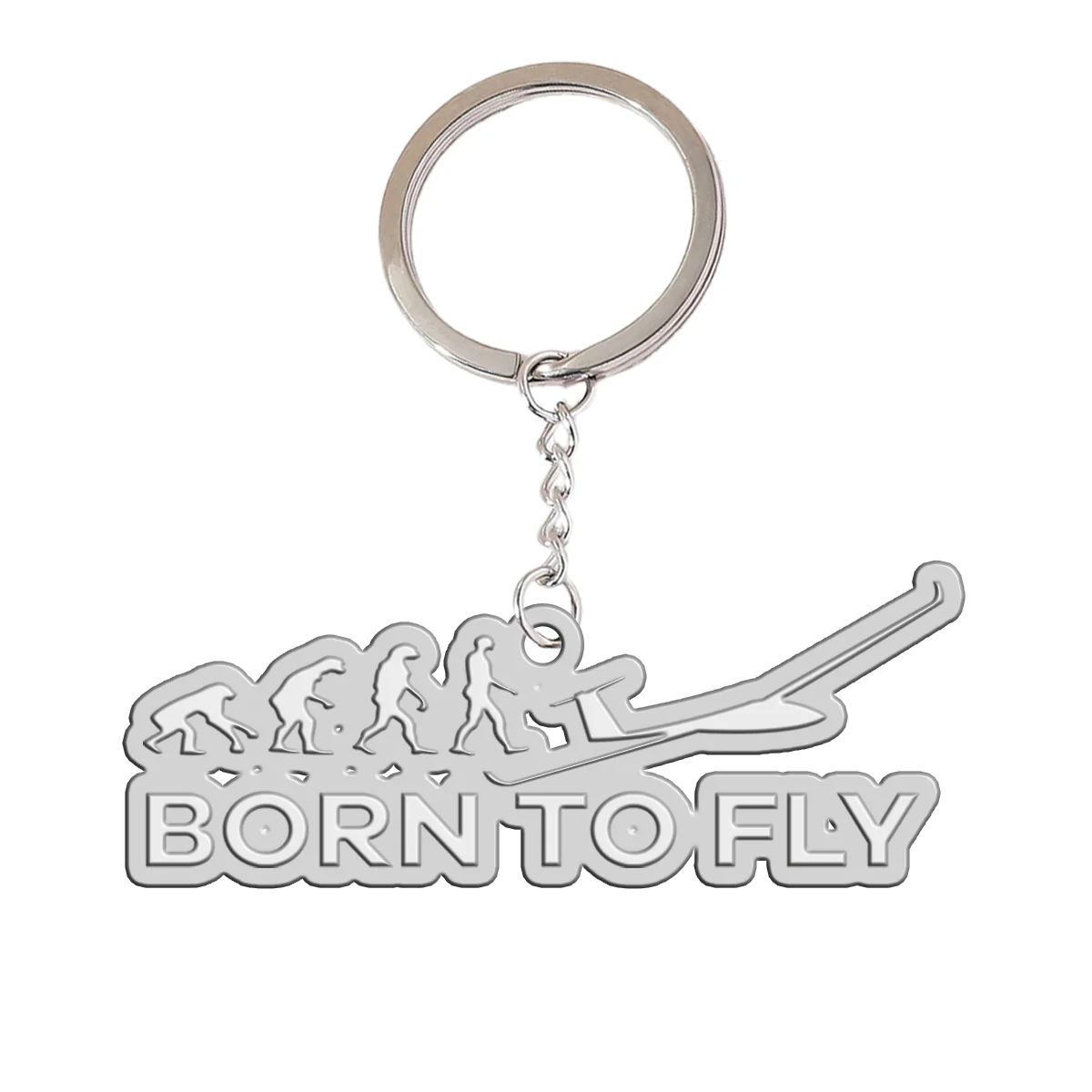 Born To Fly Glider Designed Hollow Key Chains - Image 2