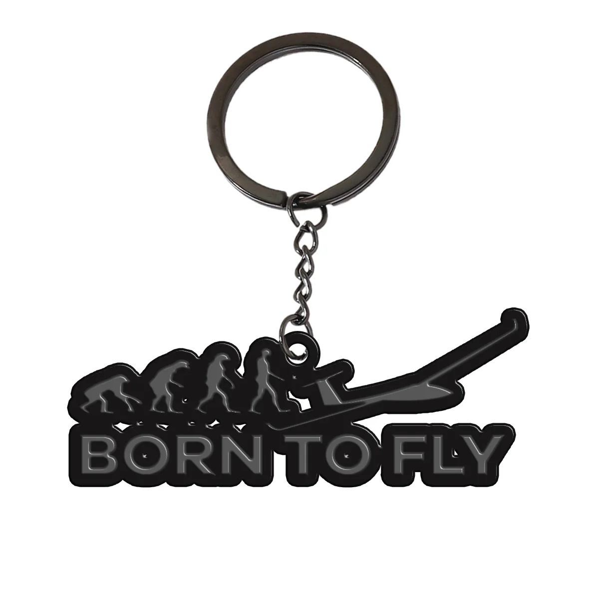 Born To Fly Glider Designed Hollow Key Chains - Image 4