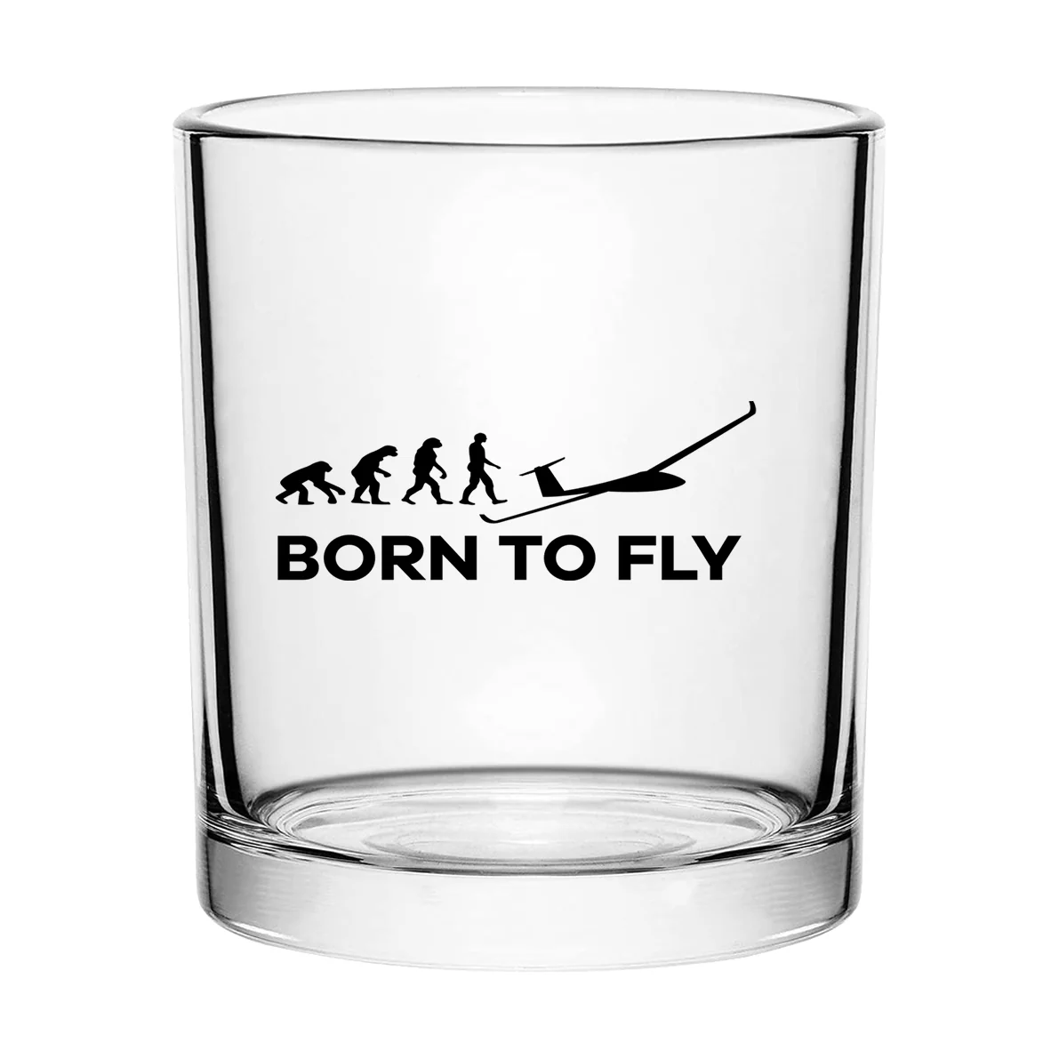 Born To Fly Glider Designed Special Whiskey Glasses - Image 2