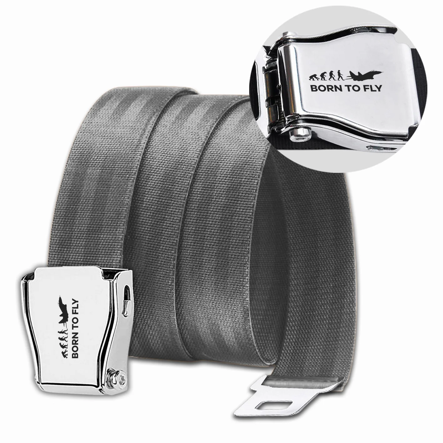 Born To Fly Military Designed Fashion Airplane Seat Belts - Image 12