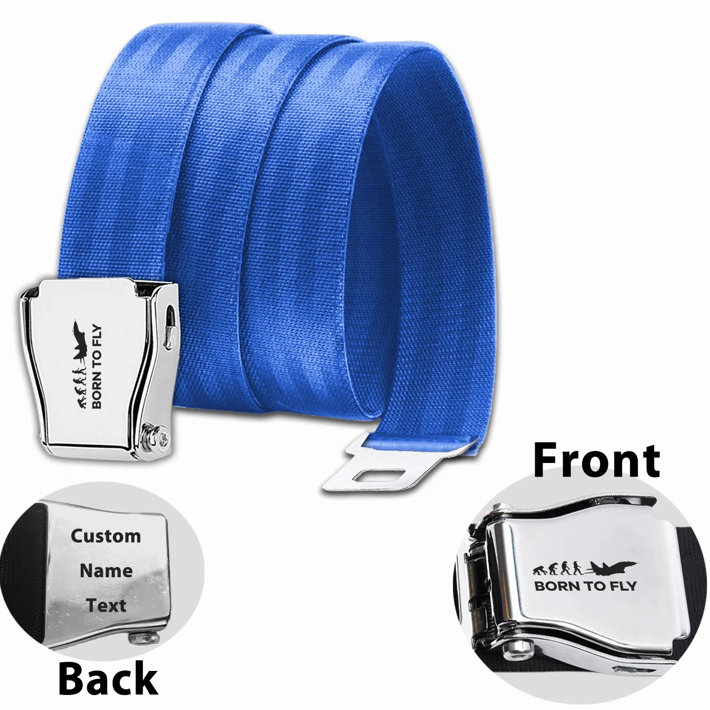 Born To Fly Military Designed Fashion Airplane Seat Belts - Image 18