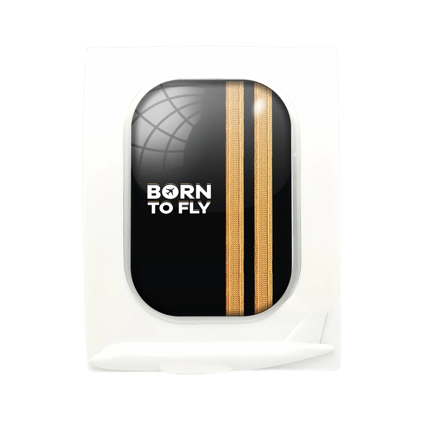 Born To Fly & Pilot Epaulettes (2 Lines) Designed Airplane Window Photo Frame - Image 4