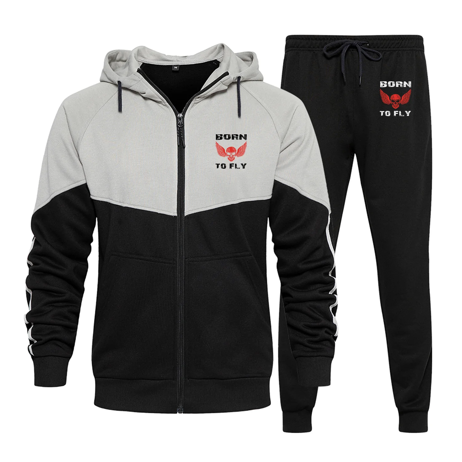 Born To Fly SKELETON Designed Colourful Z. Hoodies & Sweatpants