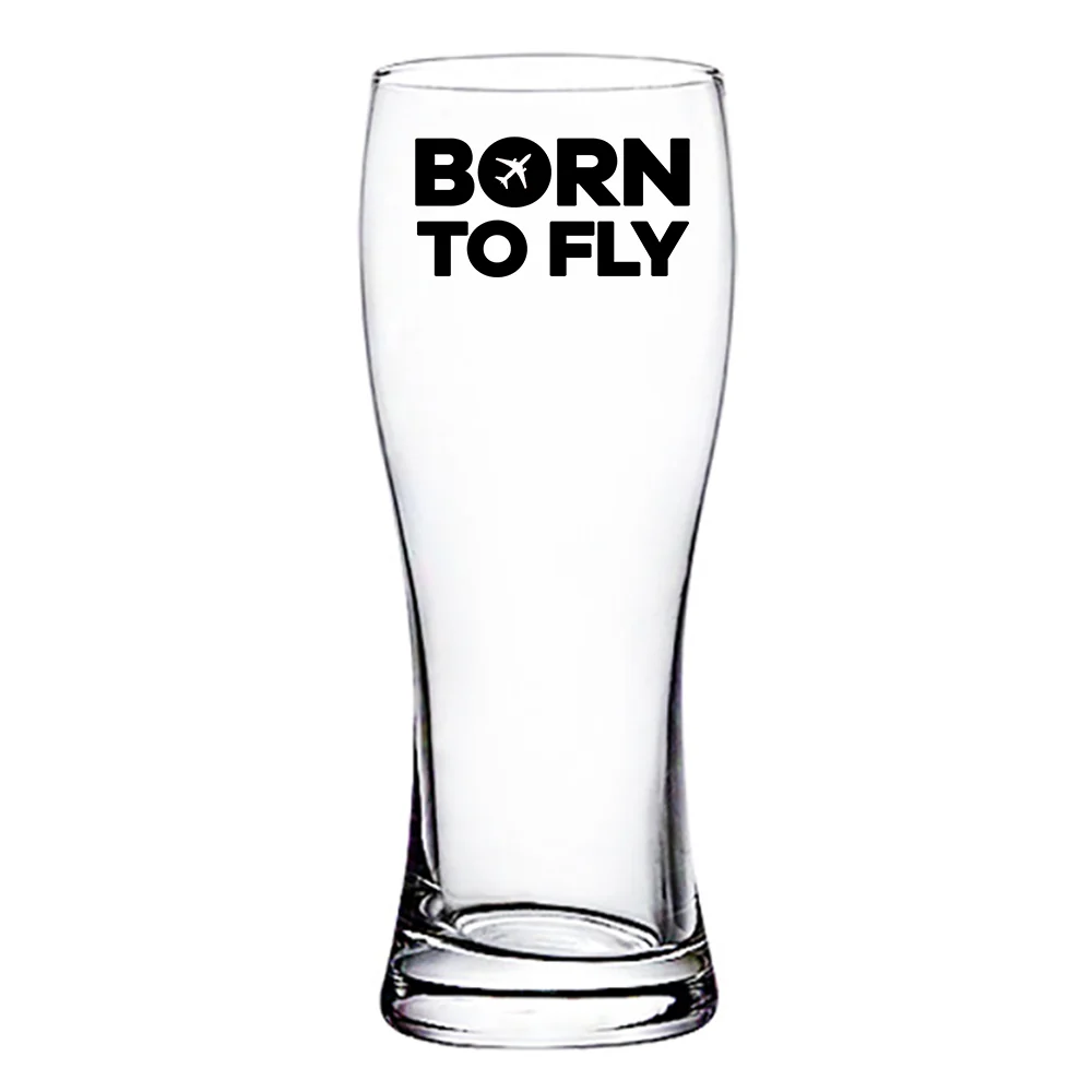 Born To Fly Special Designed Pilsner Beer Glasses - Image 2