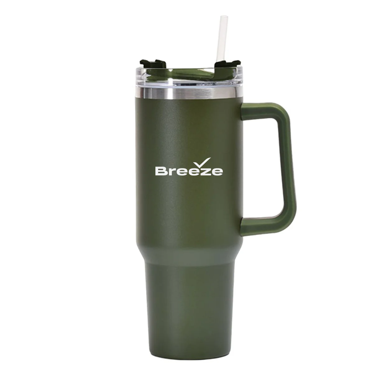 Breeze Airways Designed 40oz Stainless Steel Car Mug With Holder - Image 10