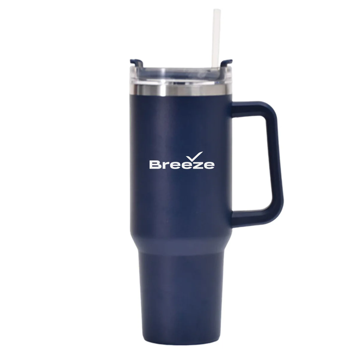 Breeze Airways Designed 40oz Stainless Steel Car Mug With Holder - Image 6