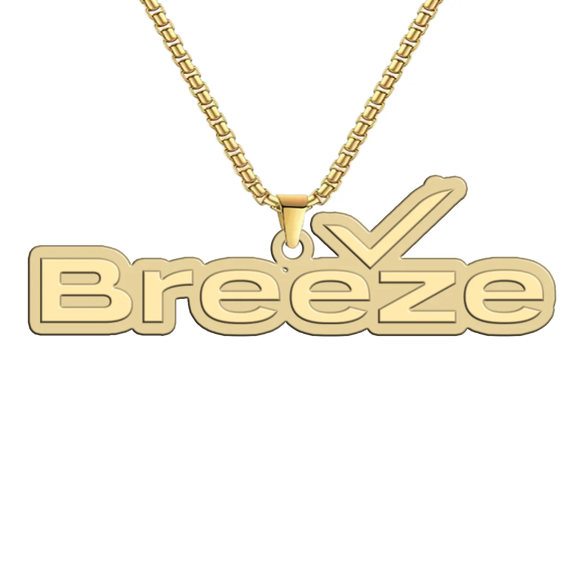 Breeze Airways Designed Hollow Necklace