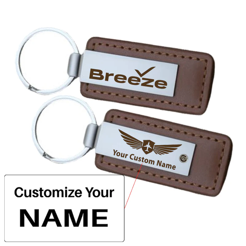 Breeze Airways Faux Leather Key Chains - Image 13
