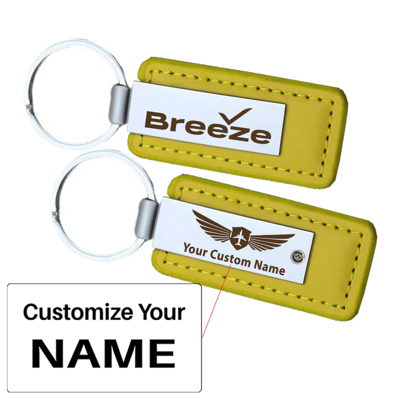 Breeze Airways Faux Leather Key Chains - Image 9