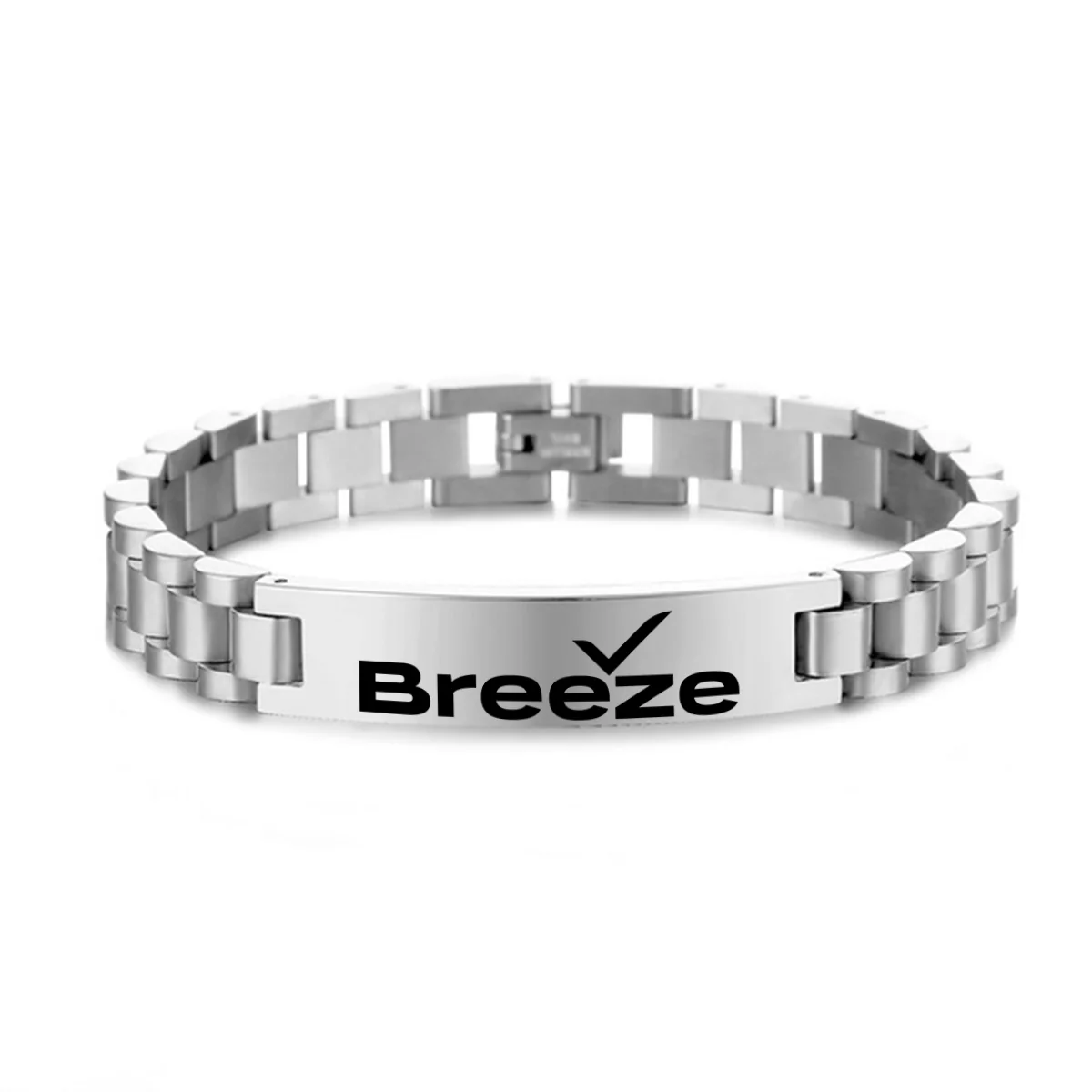 Breeze Airways Designed Stainless Steel Chain Bracelets - Image 2