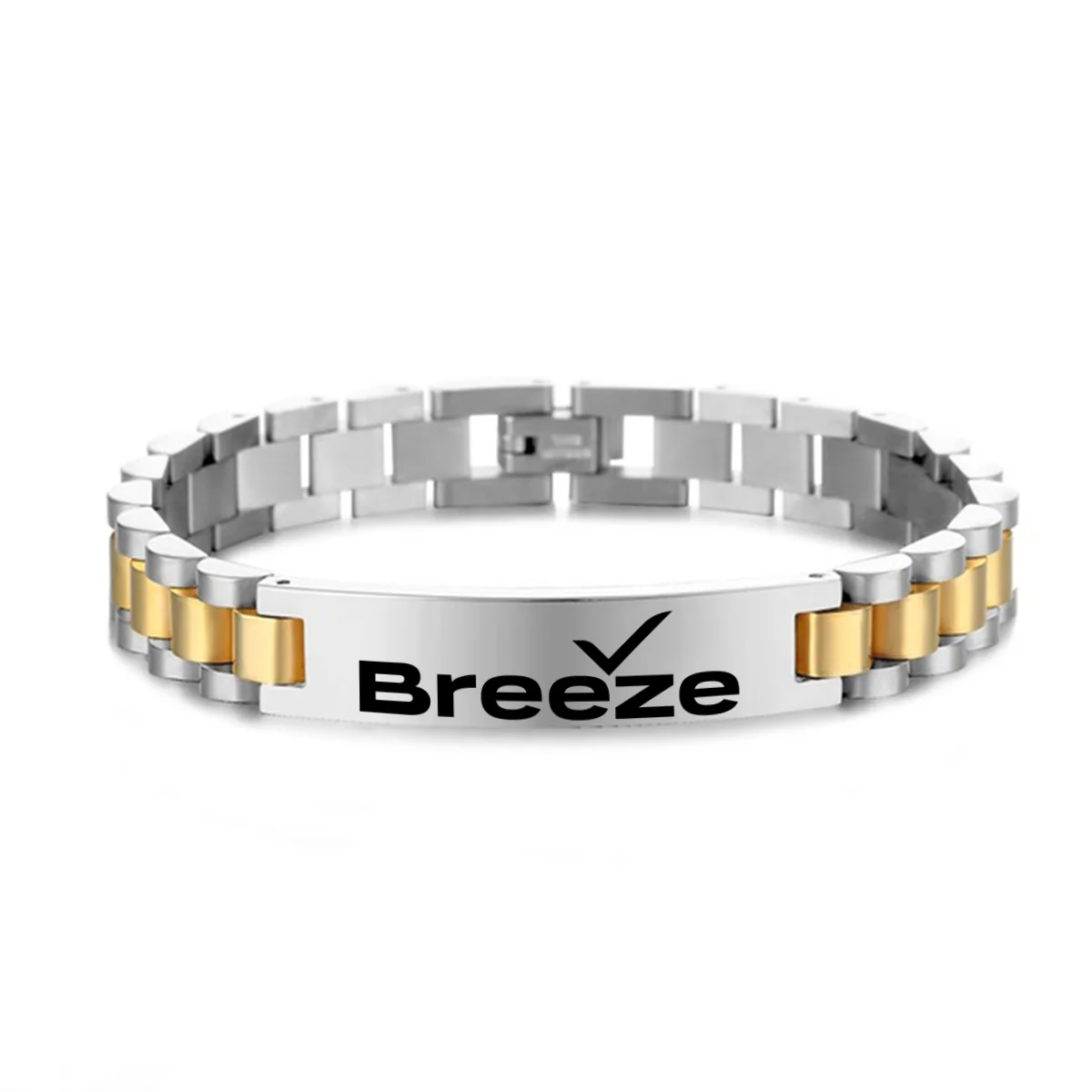 Breeze Airways Designed Stainless Steel Chain Bracelets - Image 3