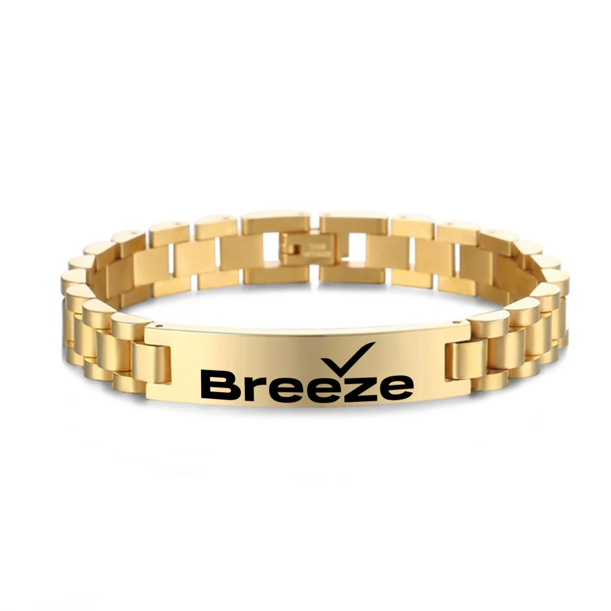 Breeze Airways Designed Stainless Steel Chain Bracelets - Image 4