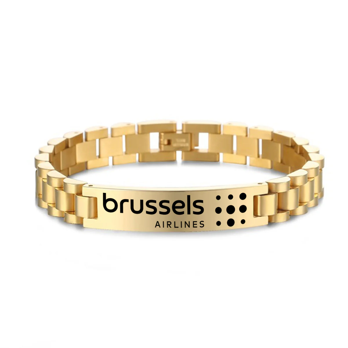 Brussels Airlines Designed Stainless Steel Chain Bracelets - Image 4