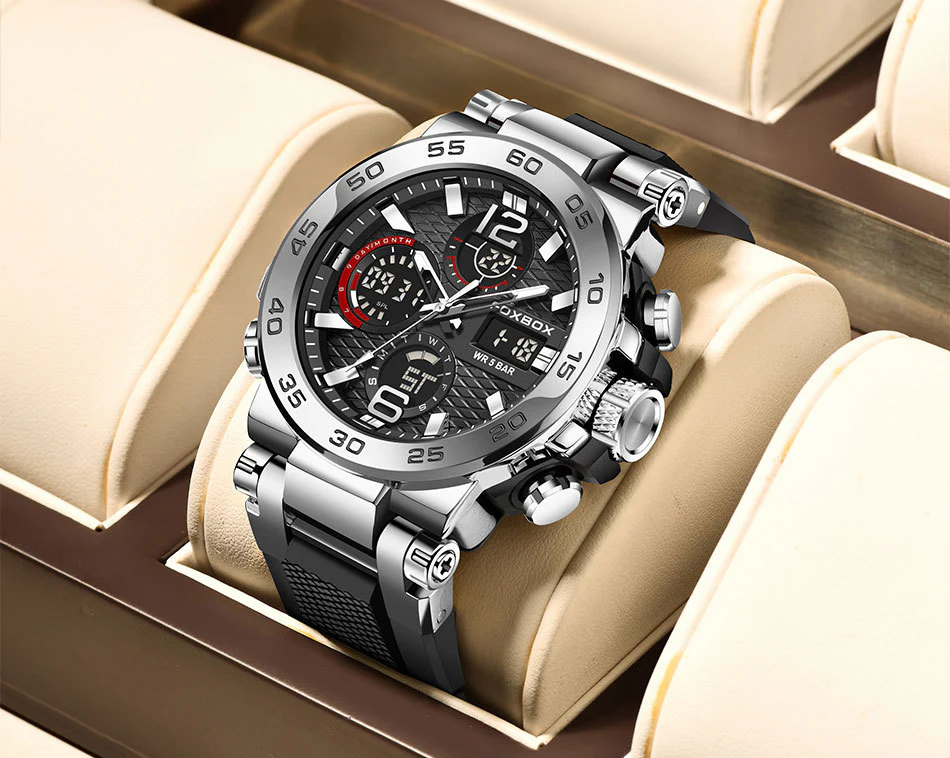 Business Men Fashion Diver Top Brand Luxury Sport Waterproof Military Watch - Image 12