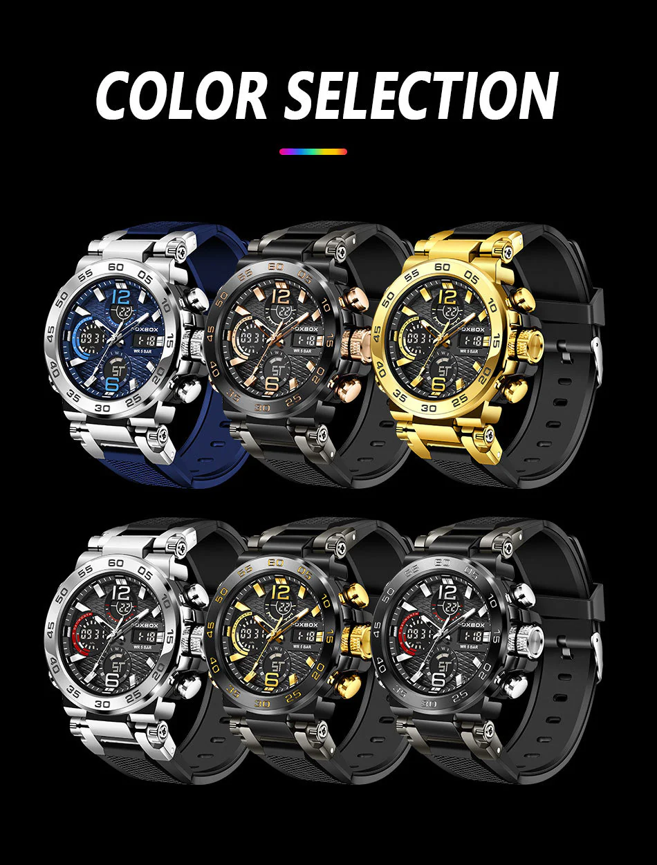 Business Men Fashion Diver Top Brand Luxury Sport Waterproof Military Watch - Image 14