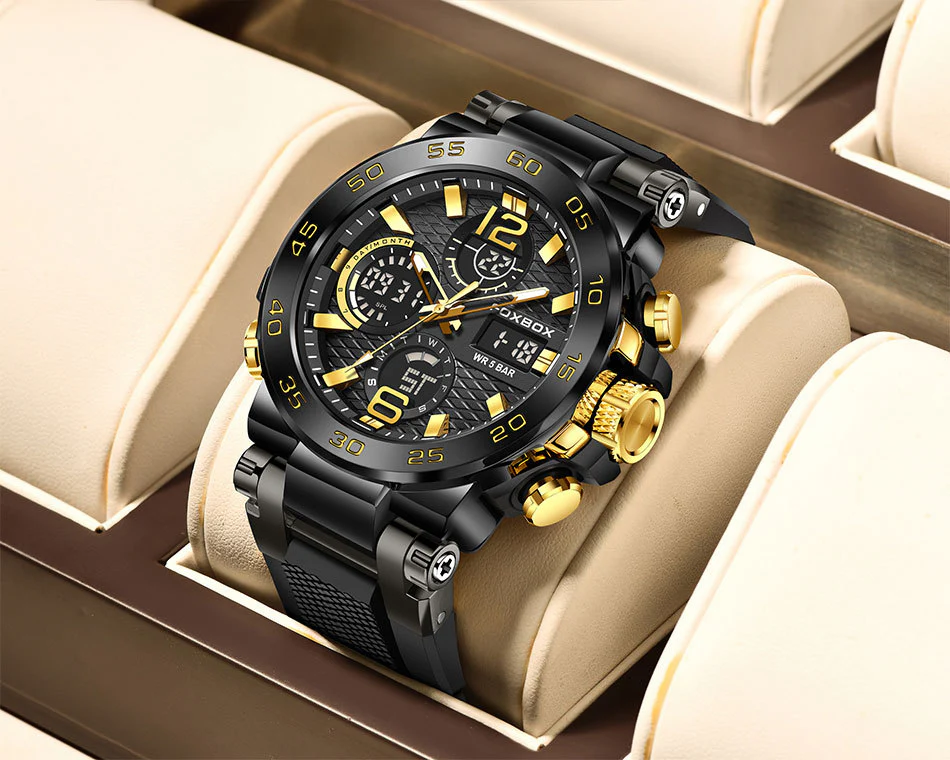 Business Men Fashion Diver Top Brand Luxury Sport Waterproof Military Watch - Image 23