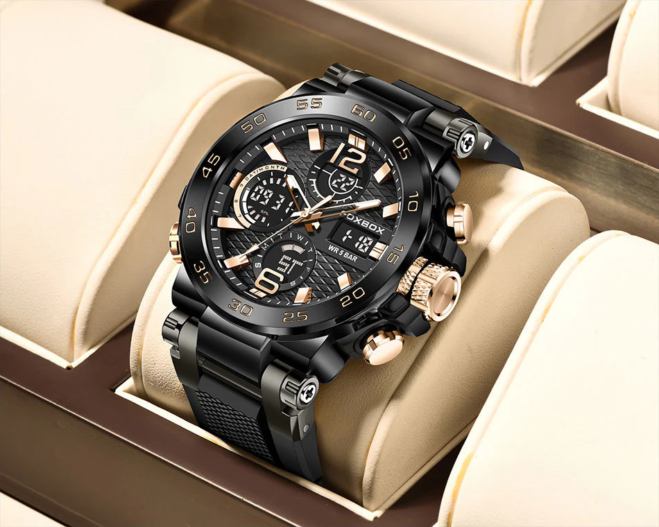 Business Men Fashion Diver Top Brand Luxury Sport Waterproof Military Watch - Image 24