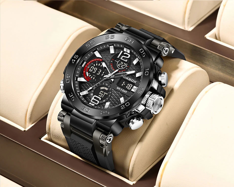 Business Men Fashion Diver Top Brand Luxury Sport Waterproof Military Watch - Image 25