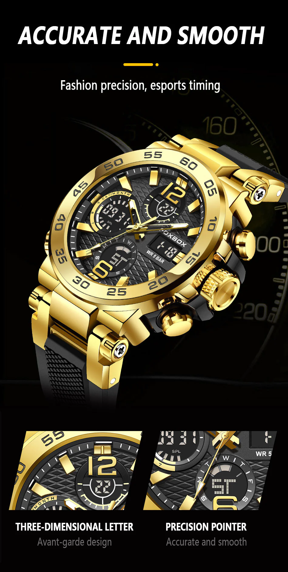 Business Men Fashion Diver Top Brand Luxury Sport Waterproof Military Watch - Image 4