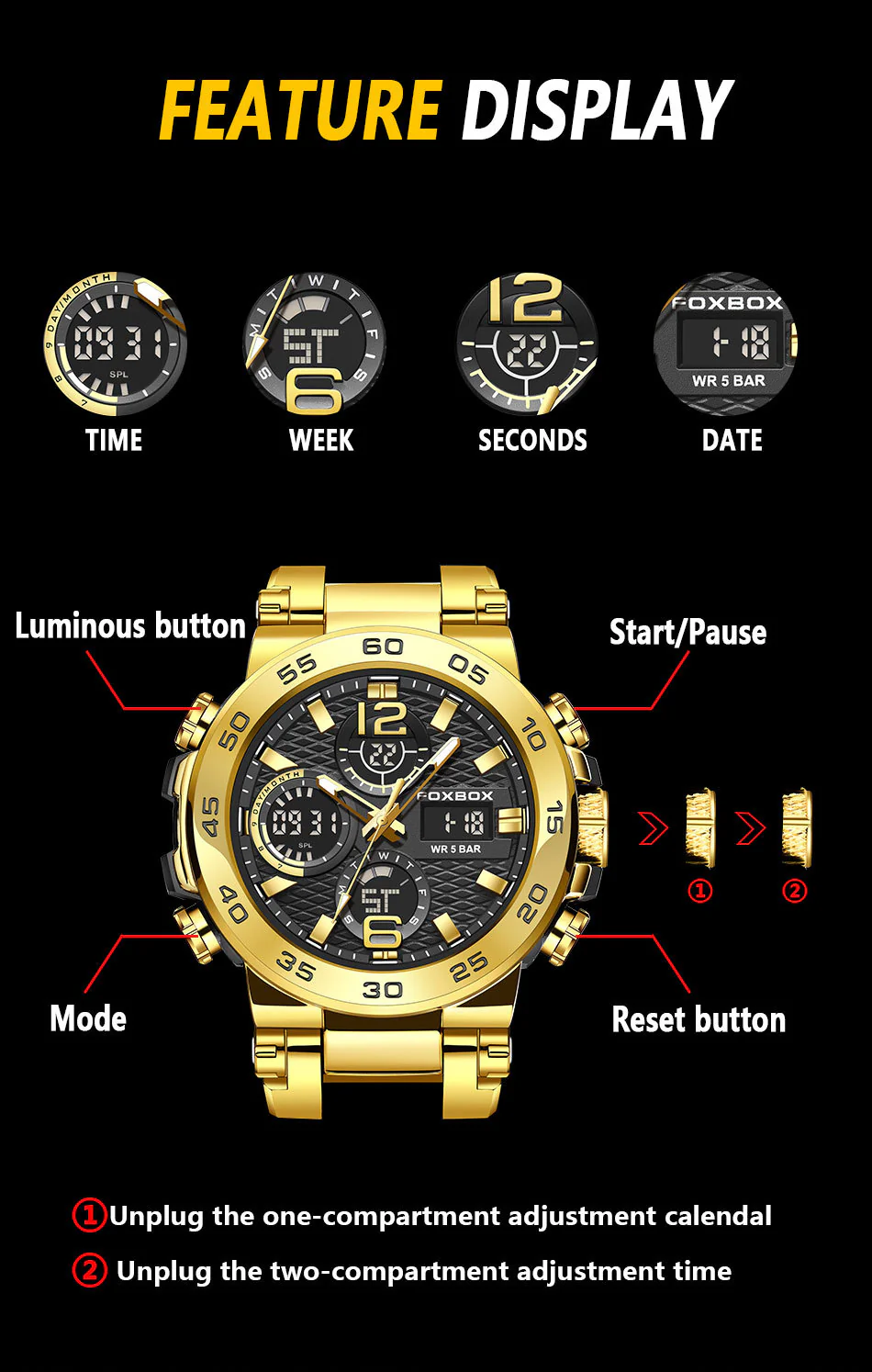 Business Men Fashion Diver Top Brand Luxury Sport Waterproof Military Watch - Image 8