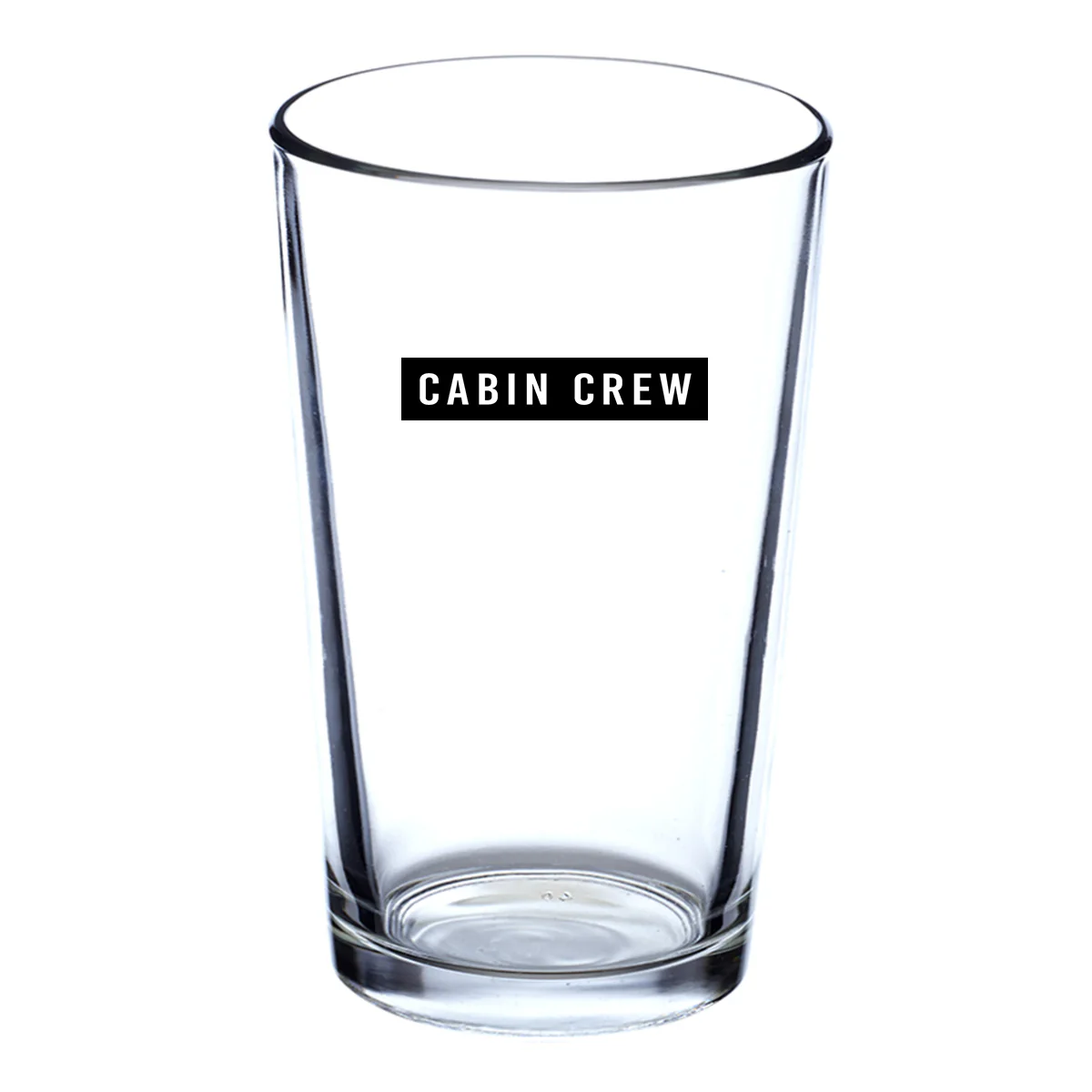 Cabin Crew Text Designed Beer & Water Glasses - Image 2