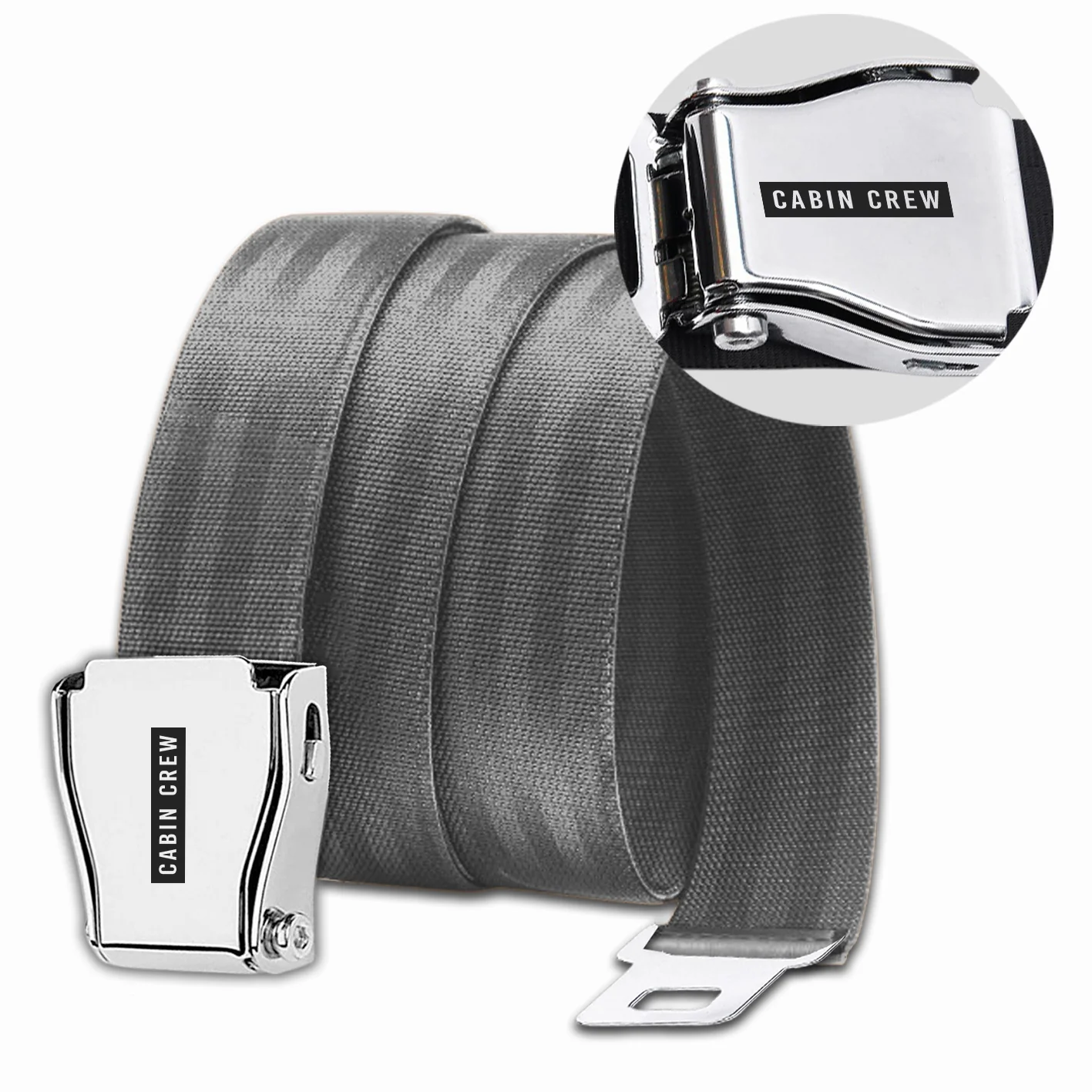 Cabin Crew Text Designed Fashion Airplane Seat Belts - Image 12