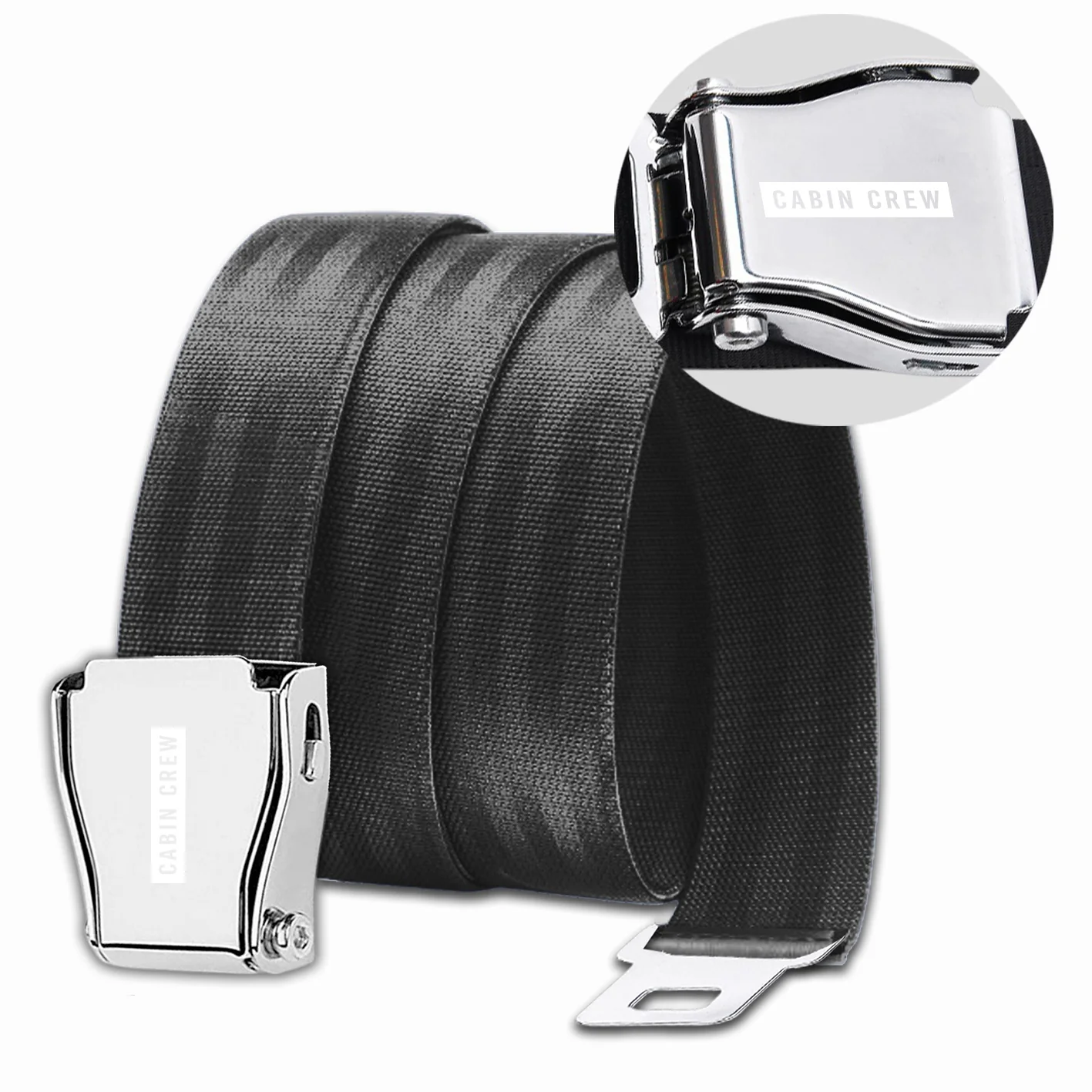 Cabin Crew Text Designed Fashion Airplane Seat Belts - Image 5