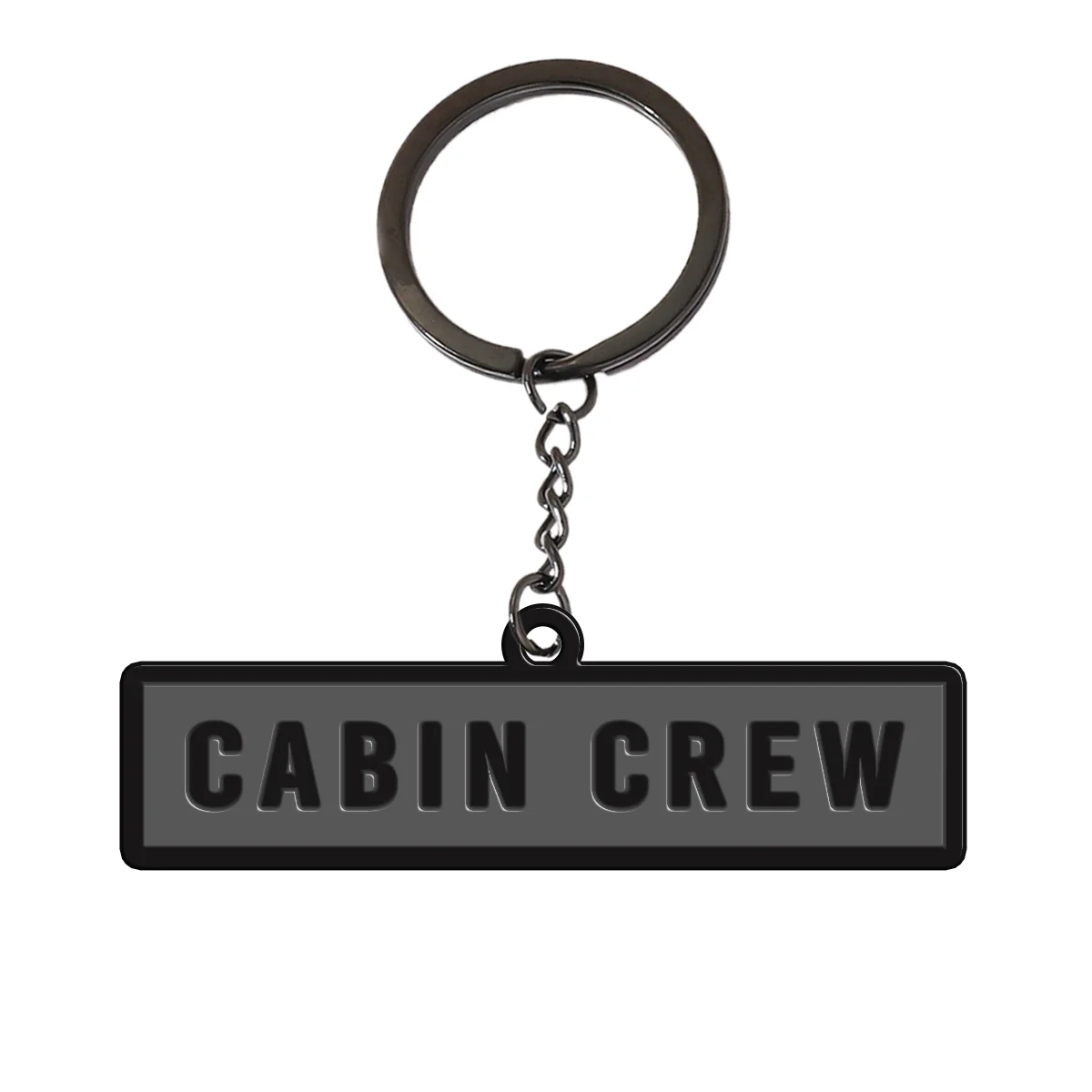 Cabin Crew Text Designed Hollow Key Chains - Image 4