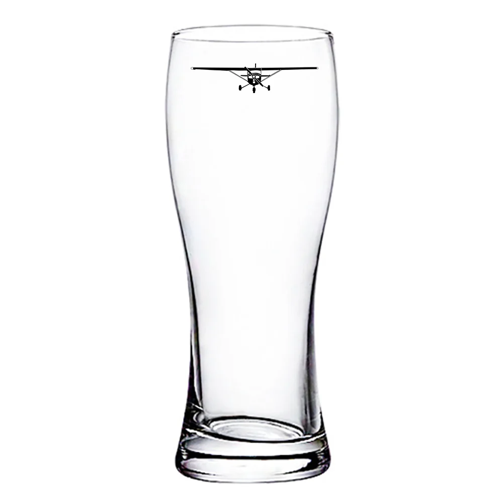 Cessna 172 Silhouette Designed Pilsner Beer Glasses - Image 2