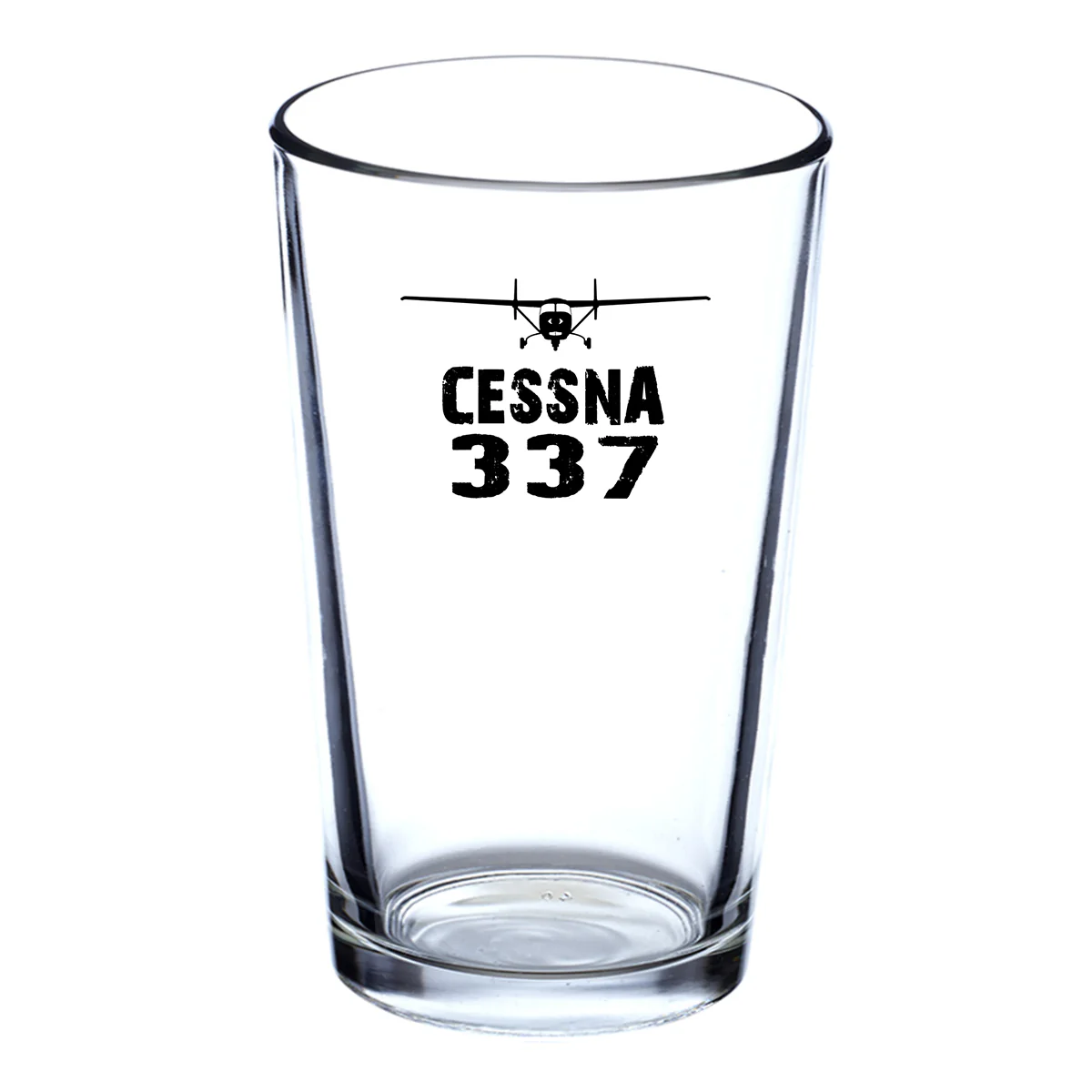 Cessna 337 & Plane Designed Beer & Water Glasses - Image 2
