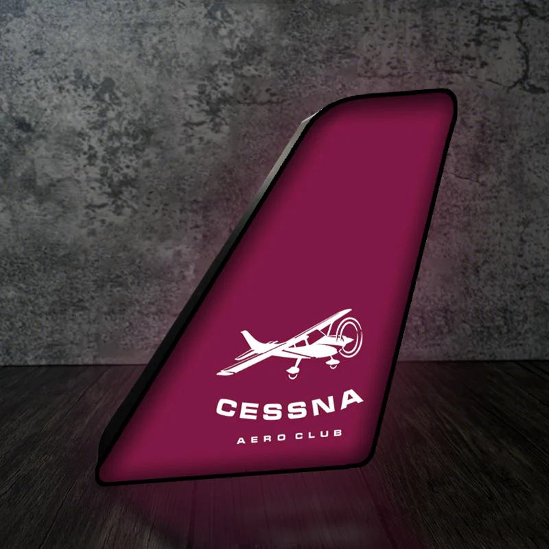 Cessna Aeroclub Designed Led Aircraft Tail & 3D Lamp - Image 9