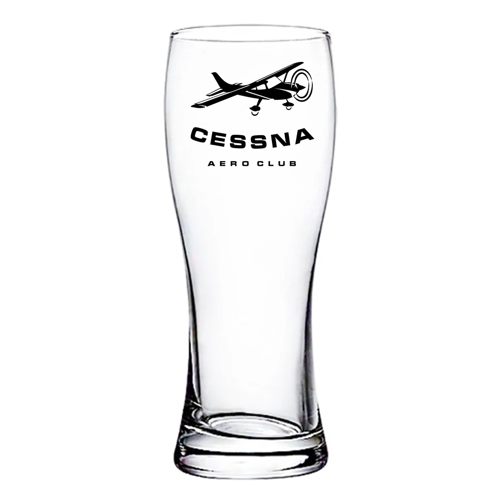 Cessna Aeroclub Designed Pilsner Beer Glasses - Image 2