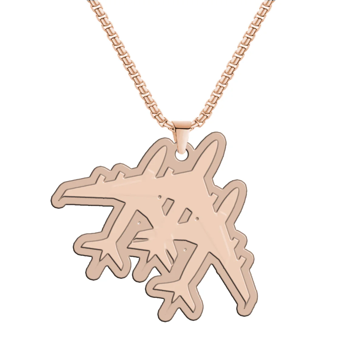 Cessna & Gyro Designed Hollow Necklac - Image 3