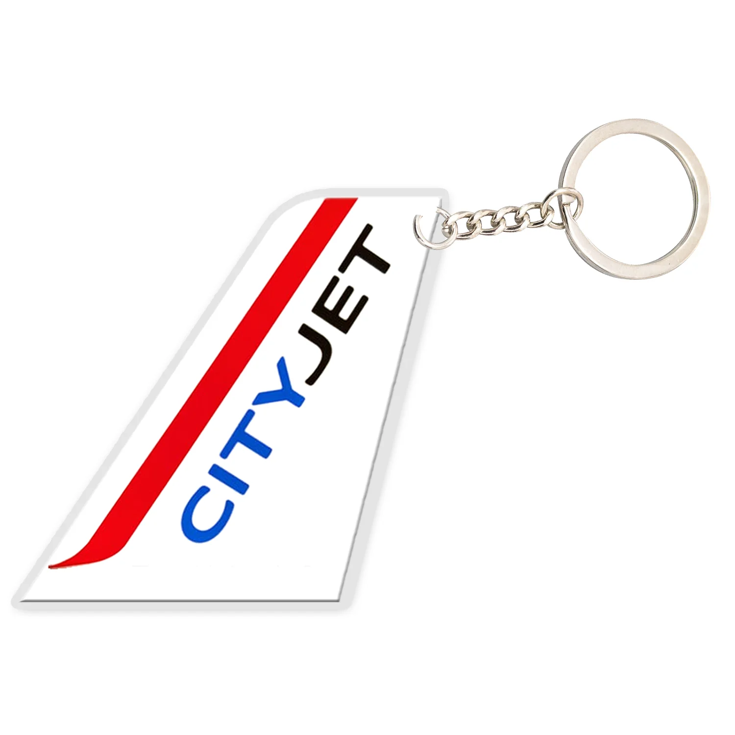 City Jet Airlines Designed Tail Key Chains