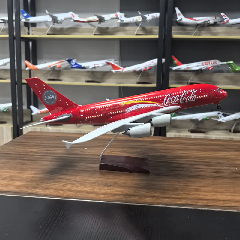 Coc Cola  Airbus A380 Airplane Model (1/160 Scale) - Image 5