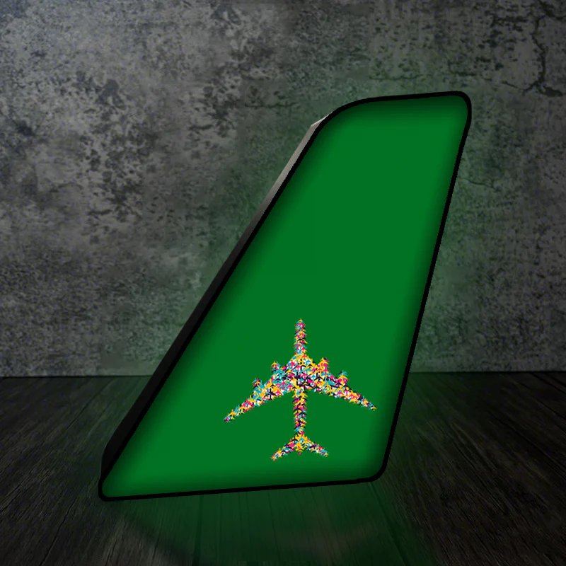 Colourful Airplane Designed Led Aircraft Tail & 3D Lamp - Image 7