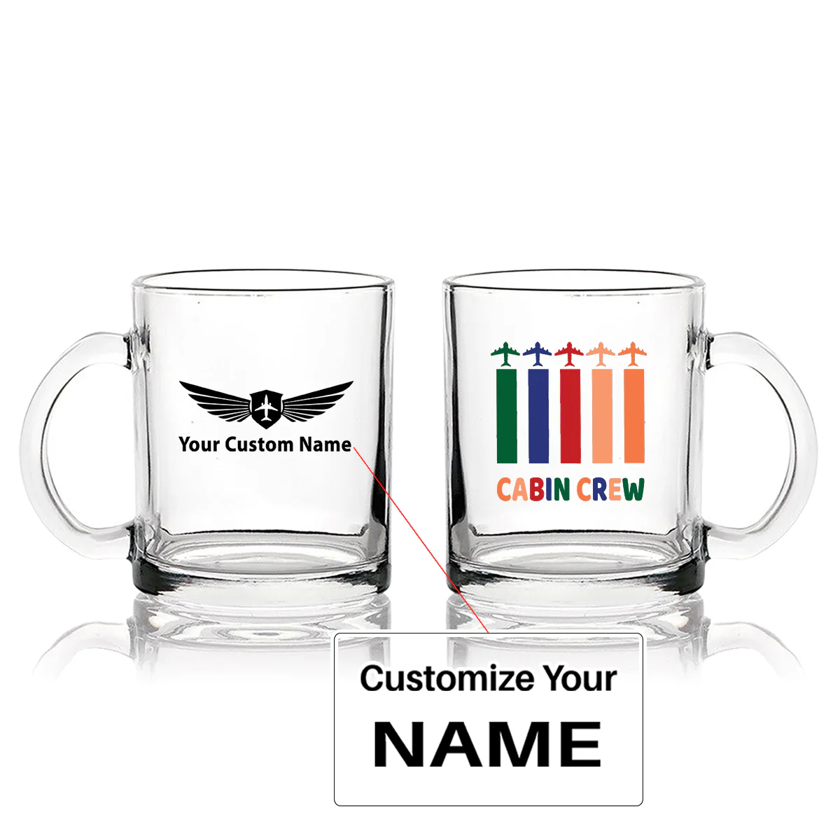 Colourful Cabin Crew Designed Coffee & Tea Glasses