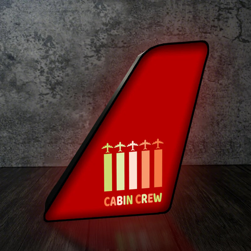 Colourful Cabin Crew Designed Led Aircraft Tail & 3D Lamp - Image 4