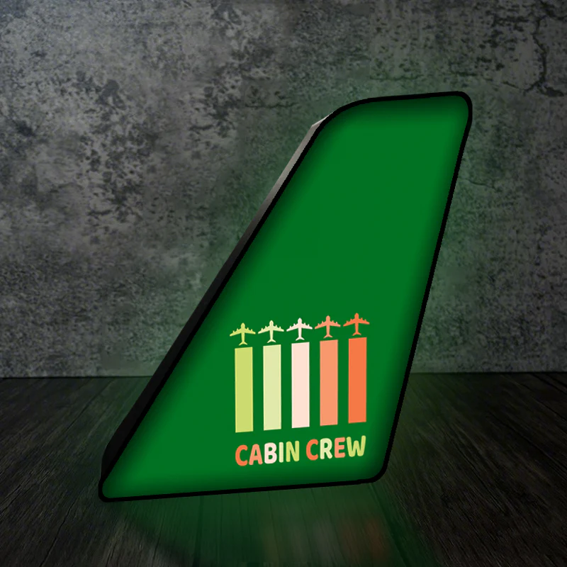 Colourful Cabin Crew Designed Led Aircraft Tail & 3D Lamp - Image 7