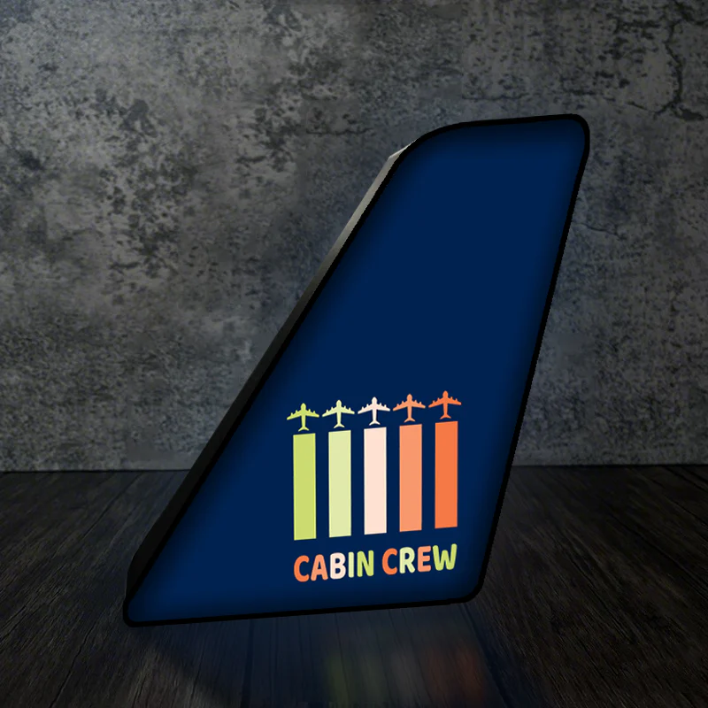 Colourful Cabin Crew Designed Led Aircraft Tail & 3D Lamp - Image 8