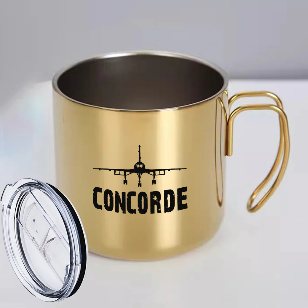 Concorde & Plane Designed Stainless Steel Portable Mugs - Image 6